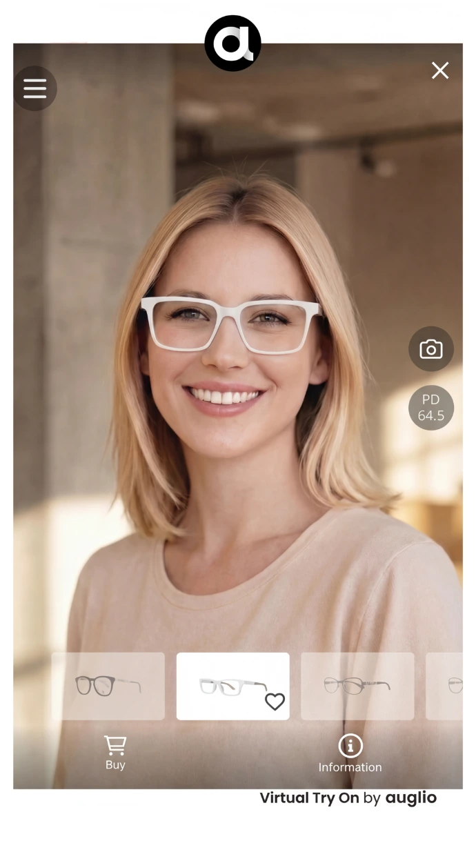 Virtual Try-On Brille.Brille virtuell anprobieren,virtuelle Brillenanprobe, Brille zu Hause anprobieren