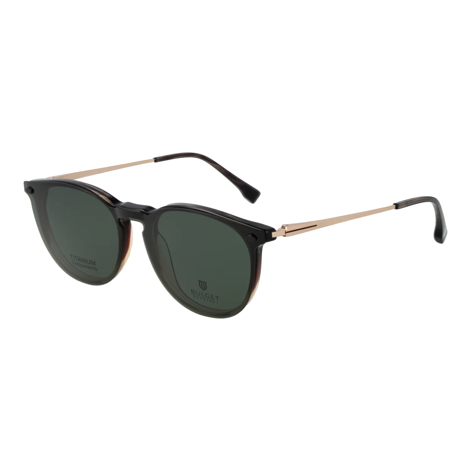 Bulget Brillenfassung BG6549MGT C02 49 Titan & Sonnenbrillen Klipp BG6549MGT C02G 49