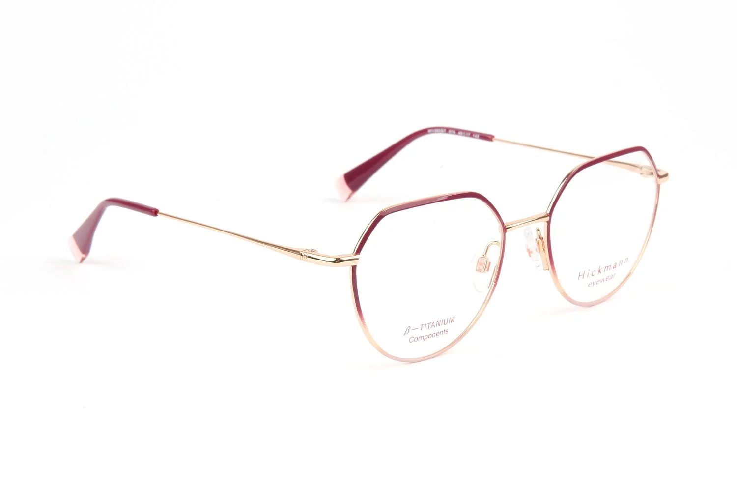 Ana Hickmann Brillenfassung HI1262GT 07A 49 Titan & Sonnenbrillen Klipp HI1262GT 07AG 49