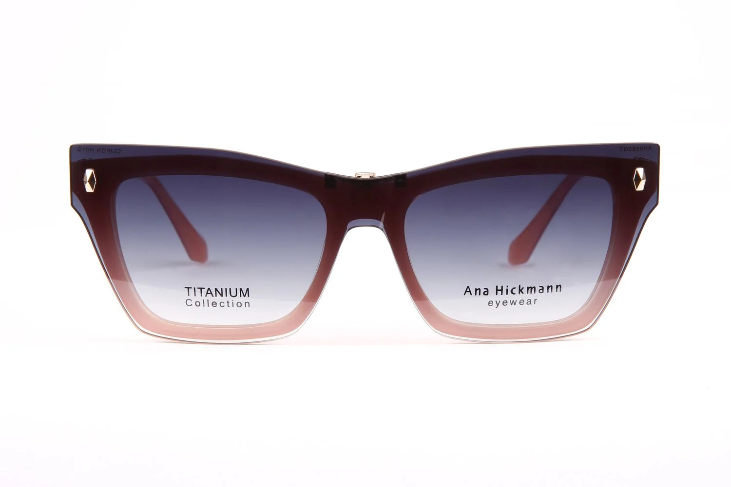 Ana Hickmann Brillenfassung AH6565GT H01 54 & Sonnenbrillen Klipp AH6565GT H01G 54