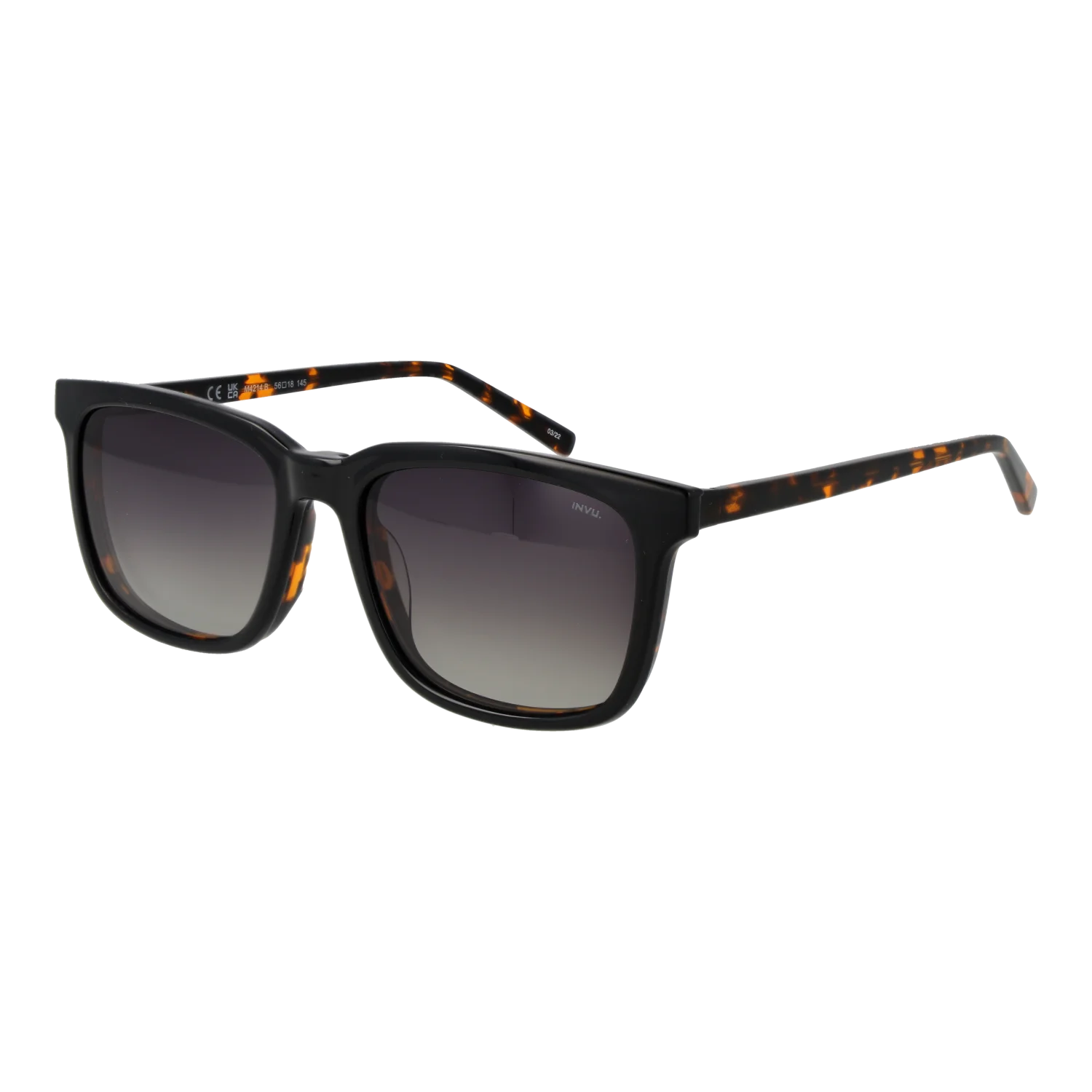 [25004354] Invu Frames with Sunglasses-Clips M4214 B 56